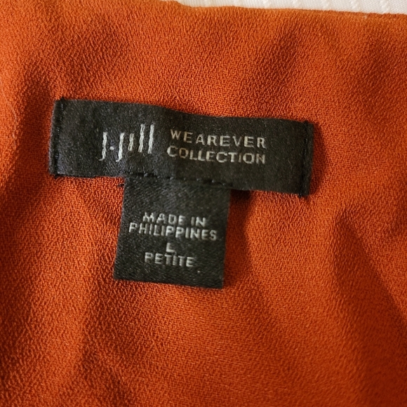 J. Jill Wearever Collection Sunburst Pleated Accordion Style Midi Dress sz LP - Picture 2 of 7